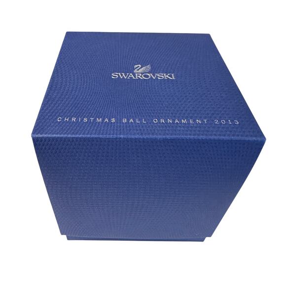 Swarovski Crystal 2013 Christmas Ball Ornament 5004498 Tree Complete With Box - Picture 3 of 4